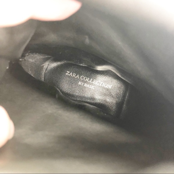 ✅ ZARA COLLECTION FOLD OVER SLOUCHY BLACK BOOTS 36 - Picture 6 of 8